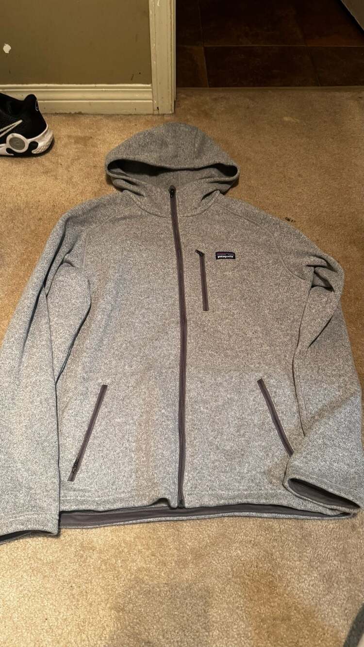 Patagonia Better Sweater Hoody Gray Fleece Jacket